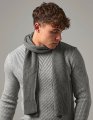 Sjaal Knitted Beechfield B469 Smoke Grey